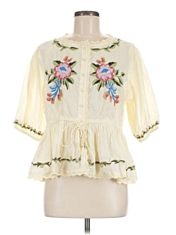 Jennifer & Grace 3/4 Sleeve Blouse (view 1)