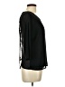 Naked Zebra Black 3/4 Sleeve Top Size L - photo 4