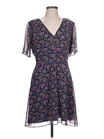 Madewell Orchard Flutter-Sleeve Dress in Fan Floral Mix (view 1)