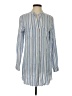 Cloth & Stone Stripes Blue Long Sleeve Button-Down Shirt Size XS - photo 1