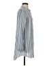 Cloth & Stone Stripes Blue Long Sleeve Button-Down Shirt Size XS - photo 4