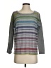 Chaser Stripes Gray 3/4 Sleeve T-Shirt Size S - photo 1