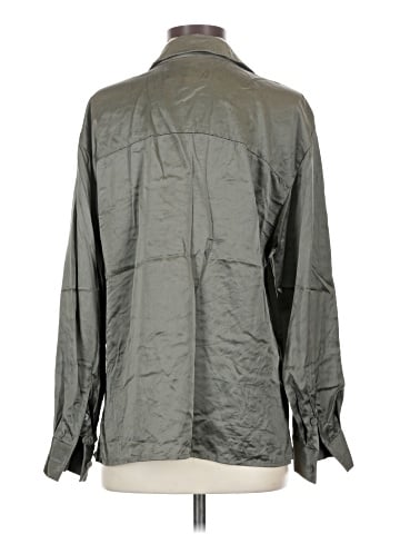 Linda Allard Ellen Tracy Long Sleeve Silk Top (view 2)