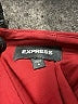 Express Solid Burgundy Formal Skirt Size 6 - photo 4