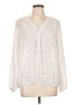 Chaus Polka Dots Ivory Long Sleeve Blouse Size L - photo 1