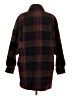 Zara Plaid Burgundy Coat Size XS - photo 2