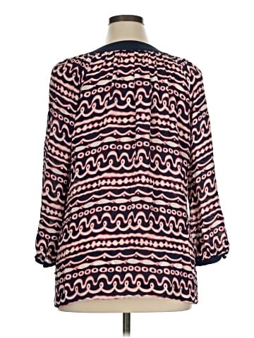 Vineyard Vines 3/4 Sleeve Silk Top (view 2)