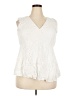 Torrid 100% Rayon Ivory Sleeveless Blouse Size 2X Plus (2) - photo 1