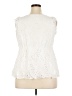 Torrid 100% Rayon Ivory Sleeveless Blouse Size 2X Plus (2) - photo 2
