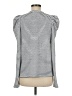 Ann Taylor LOFT Gray Long Sleeve Top Size M - photo 2
