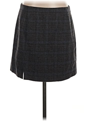 Madewell Wool-Blend Mini Skirt in Plaid (view 1)