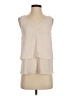 HD in Paris 100% Polyester Ivory Sleeveless Blouse Size 2 - photo 1