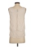 HD in Paris 100% Polyester Ivory Sleeveless Blouse Size 2 - photo 2