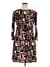 AB Studio Print Brown Casual Dress Size XL - photo 2