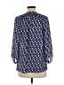 Gap 100% Polyester Blue 3/4 Sleeve Blouse Size XL - photo 2