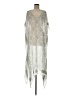 Michael Stars 100% Viscose Silver Poncho One size - photo 1