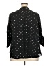 Torrid 100% Polyester Polka Dots Black 3/4 Sleeve Blouse Size 2X Plus (2) - photo 2