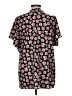 CAbi 100% Polyester Floral Black Short Sleeve Blouse Size L - photo 2
