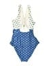 Summersalt Print Blue One Piece Swimsuit Size 6 - photo 2