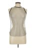 Free People Metallic Silver Tank Top Size L - photo 1