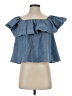 Rebecca Minkoff Blue Short Sleeve Top Size XXS - photo 1
