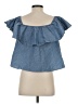 Rebecca Minkoff Blue Short Sleeve Top Size XXS - photo 2