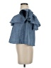 Rebecca Minkoff Blue Short Sleeve Top Size XXS - photo 5