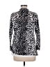 Etoile Animal Print Black Silver Cardigan Size M - photo 2