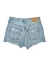 Levi's 100% Cotton Blue Denim Shorts Size 28 waist - photo 2