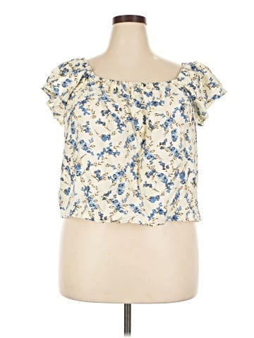 A New Day Short Sleeve Blouse (view 1)