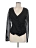 Anne Fontaine 100% Polyester Black Long Sleeve Top Size Med (3) - photo 1