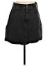 Madewell Solid Black Denim Skirt Size 27 waist - photo 1