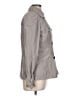 Zara 100% Polyester Gray Trenchcoat Size L - photo 4