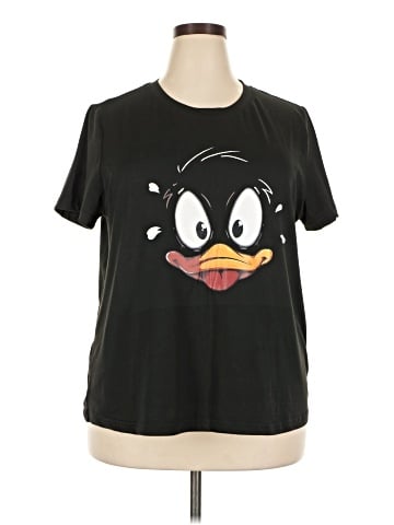Shein Curve Short Sleeve T-Shirt (view 1)
