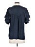 Zadig & Voltaire 100% Polyester Blue Short Sleeve Blouse Size S - photo 2