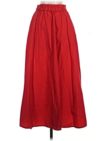 Madewell Poplin Midi Skirt (view 1)