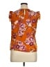 Shein 100% Polyester Orange Sleeveless Blouse Size XL - photo 2