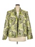 Kasper 100% Polyester Print Green Blazer Size 22 - photo 1