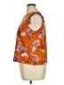 Shein 100% Polyester Orange Sleeveless Blouse Size XL - photo 5