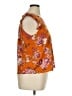Shein 100% Polyester Orange Sleeveless Blouse Size XL - photo 4