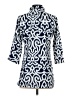 Gretchen Scott Designs Blue 3/4 Sleeve Blouse Size S - photo 2