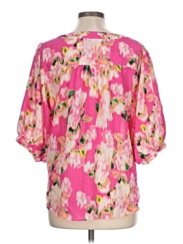 Rose + Olive 3/4 Sleeve Blouse (view 2)