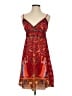 Assorted Brands Paisley Red Cocktail Dress Size XXS (estimated) - photo 1