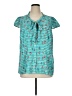 ModCloth Teal Short Sleeve Blouse Size 1X - photo 1