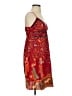 Assorted Brands Paisley Red Cocktail Dress Size XXS (estimated) - photo 4