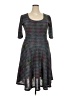 Lularoe Argyle Gray Cocktail Dress Size 3X - photo 1