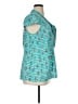 ModCloth Teal Short Sleeve Blouse Size 1X - photo 4