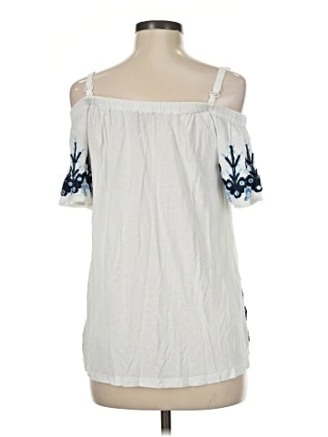 INC International Concepts Short Sleeve Blouse (view 2)