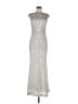 Vince Camuto Metallic Silver Cocktail Dress Size 6 - photo 1