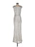 Vince Camuto Metallic Silver Cocktail Dress Size 6 - photo 2
